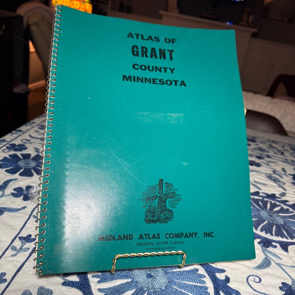 Pictorial Atlas Grant County Minnesota 1969/70 Plat Maps Midland Census Director